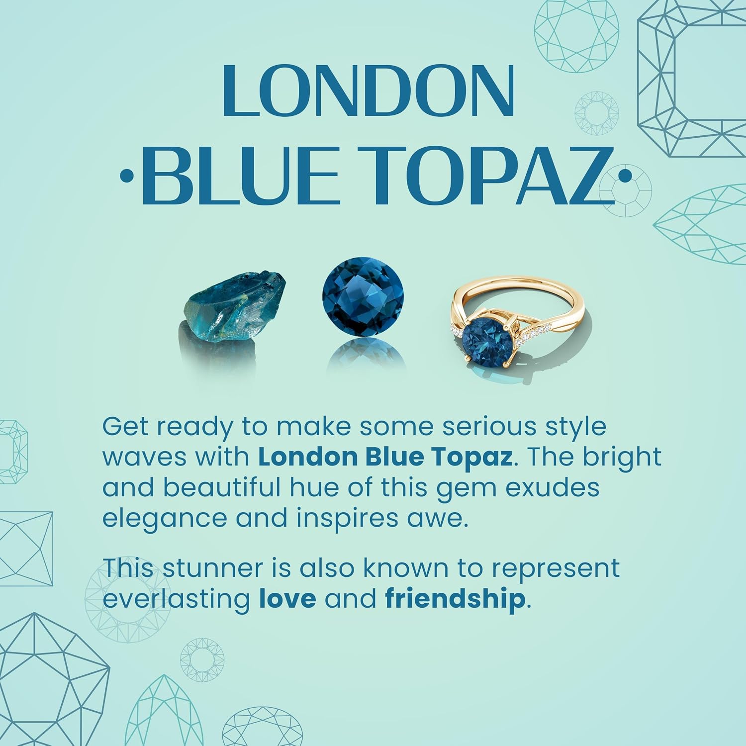London Blue Topaz Teardrop - Image 7