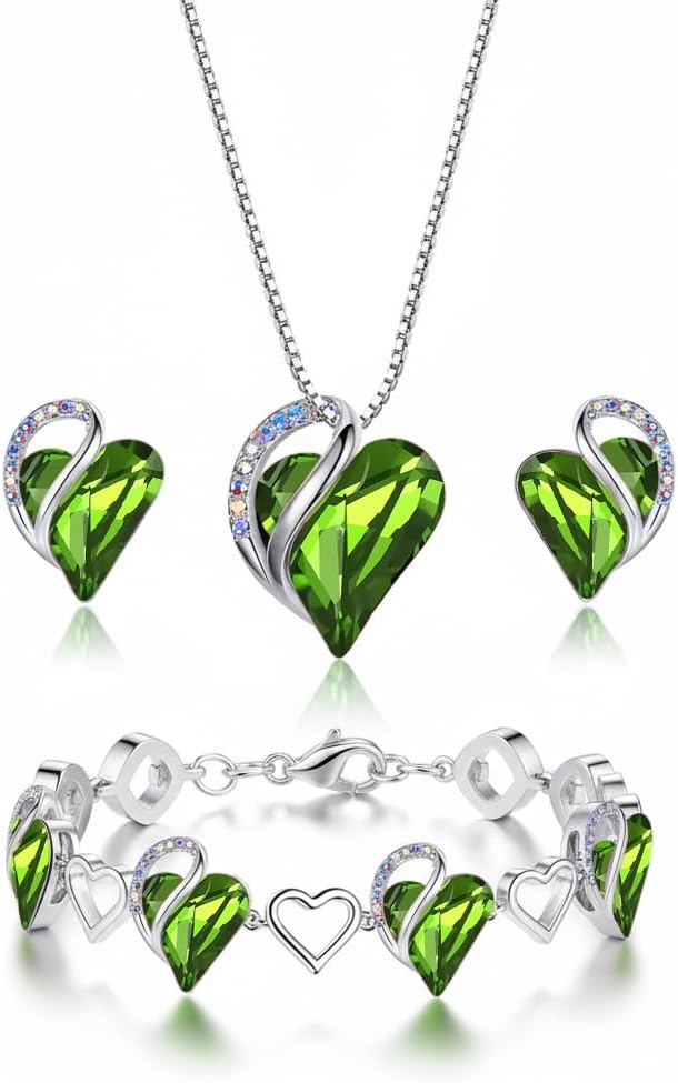 Infinity Heart Jewellery Set - 3-Piece - Image 8