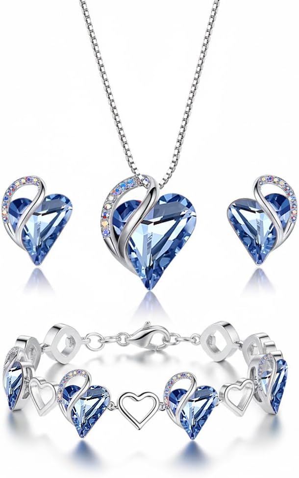Infinity Heart Jewellery Set - 3-Piece - Image 12