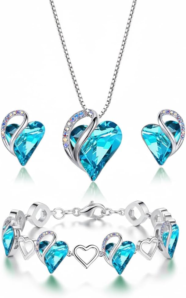 Infinity Heart Jewellery Set - 3-Piece - Image 9