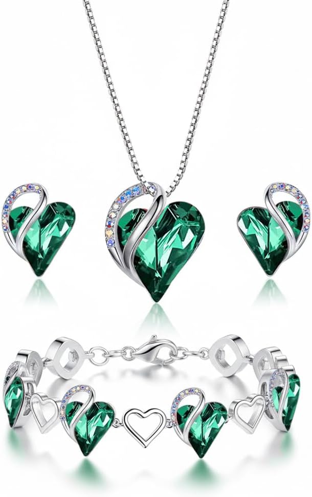 Infinity Heart Jewellery Set - 3-Piece - Image 10