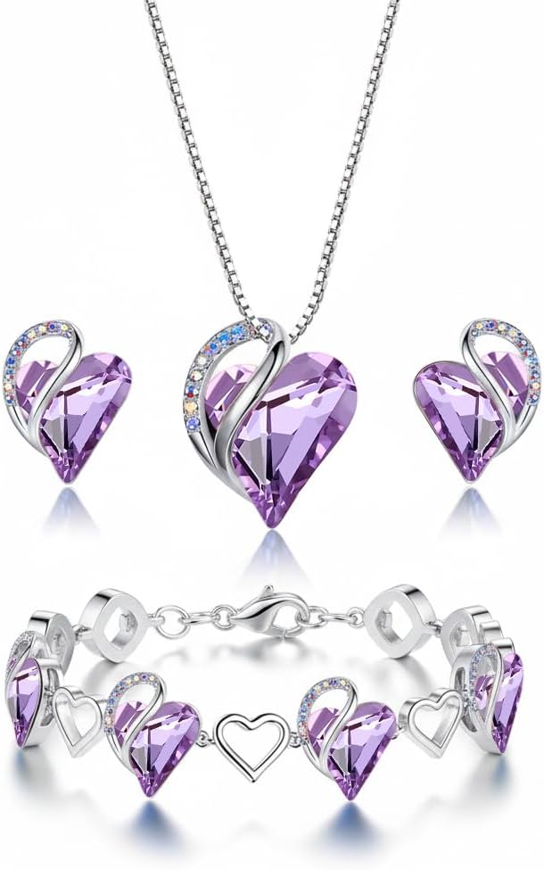 Infinity Heart Jewellery Set - 3-Piece - Image 7
