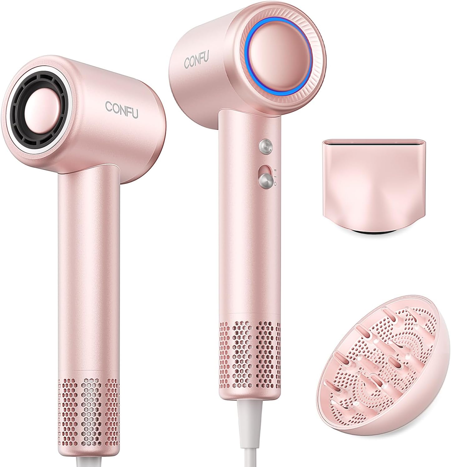 Rose Gold Ionic Hair Dryer with Diffuser