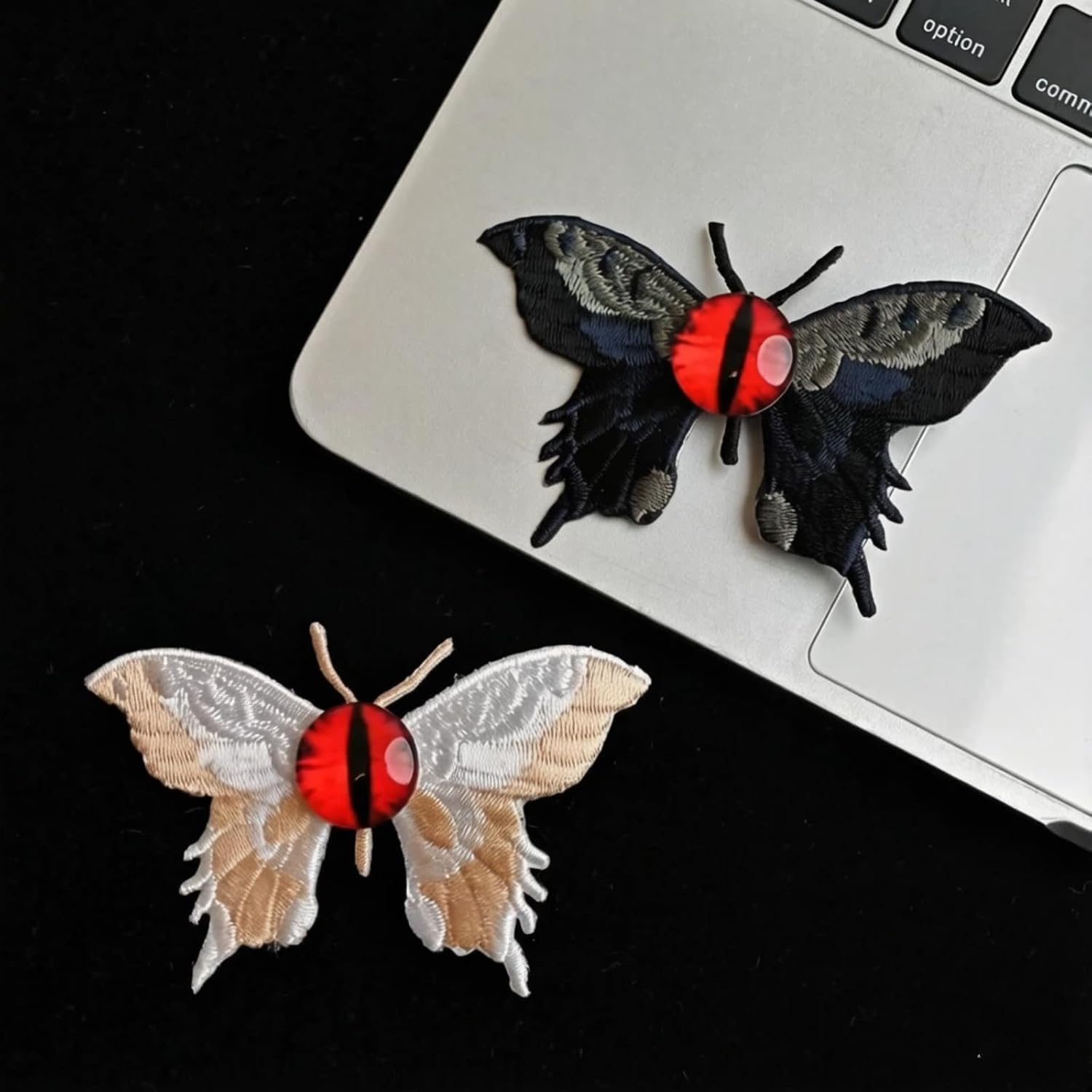 Embroidered Butterfly Barrettes
