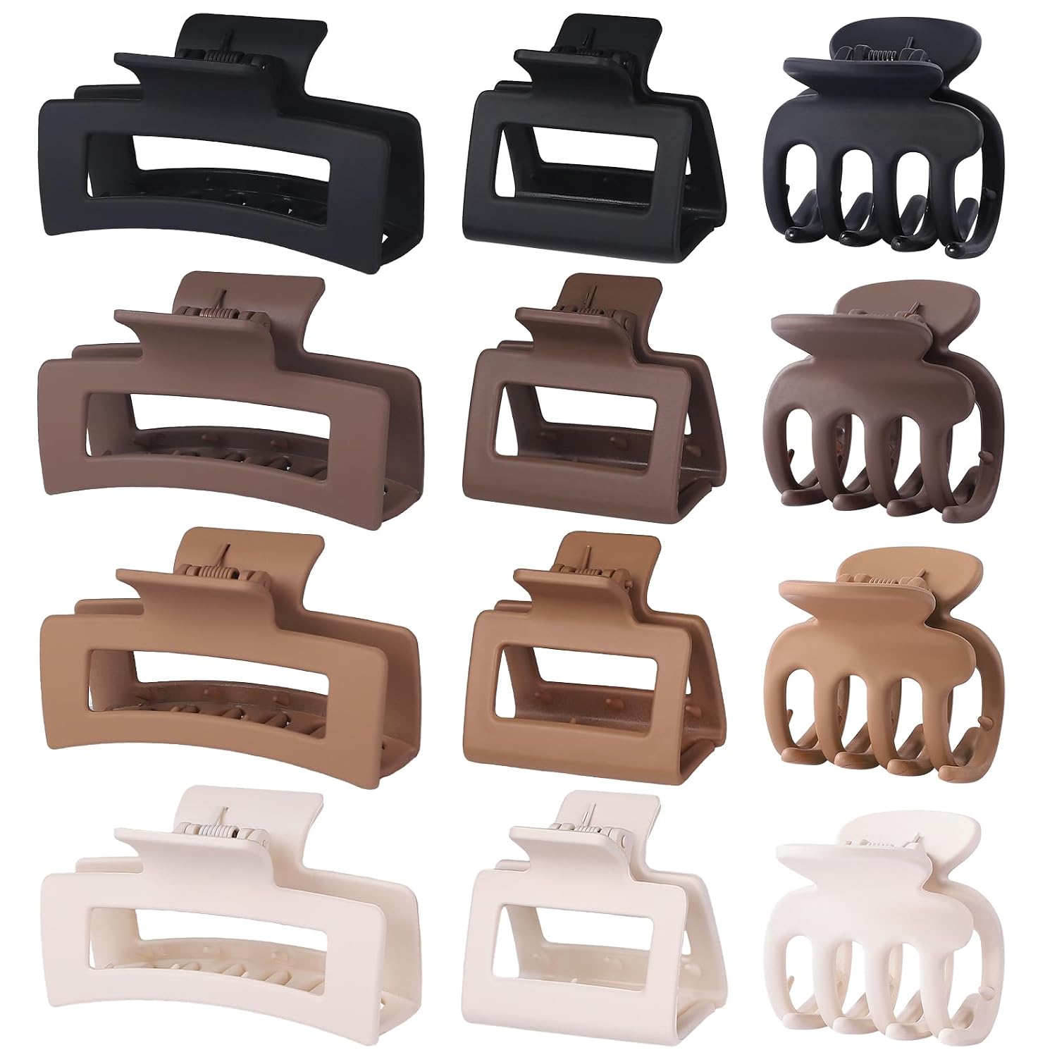 Matte Assorted Claw Clips