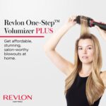 One-Step Volumiser Blow Dryer Brush with Detachable Head, 4 Heat Settings - Black