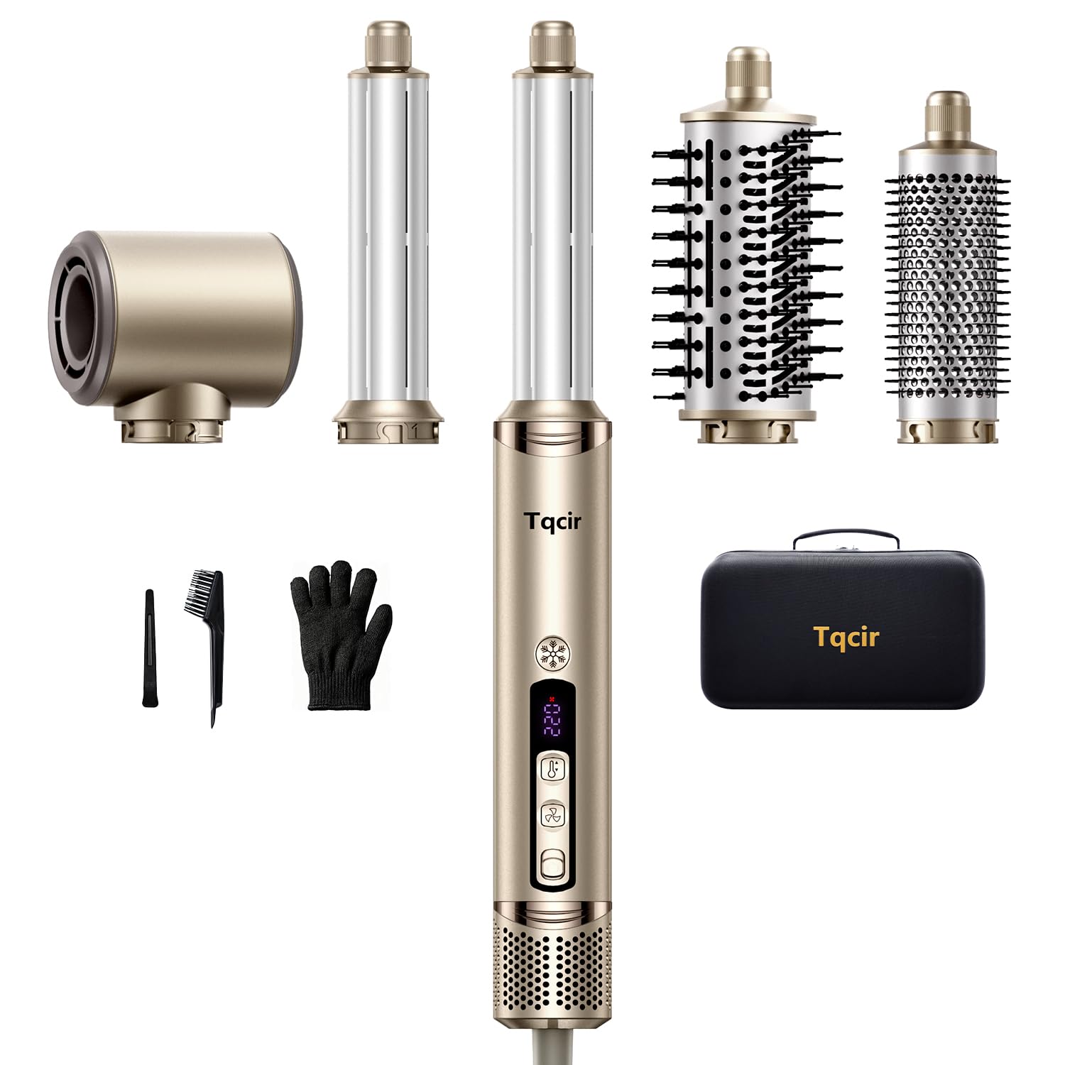 Gold Hot Air Styler Set - 5-in-1