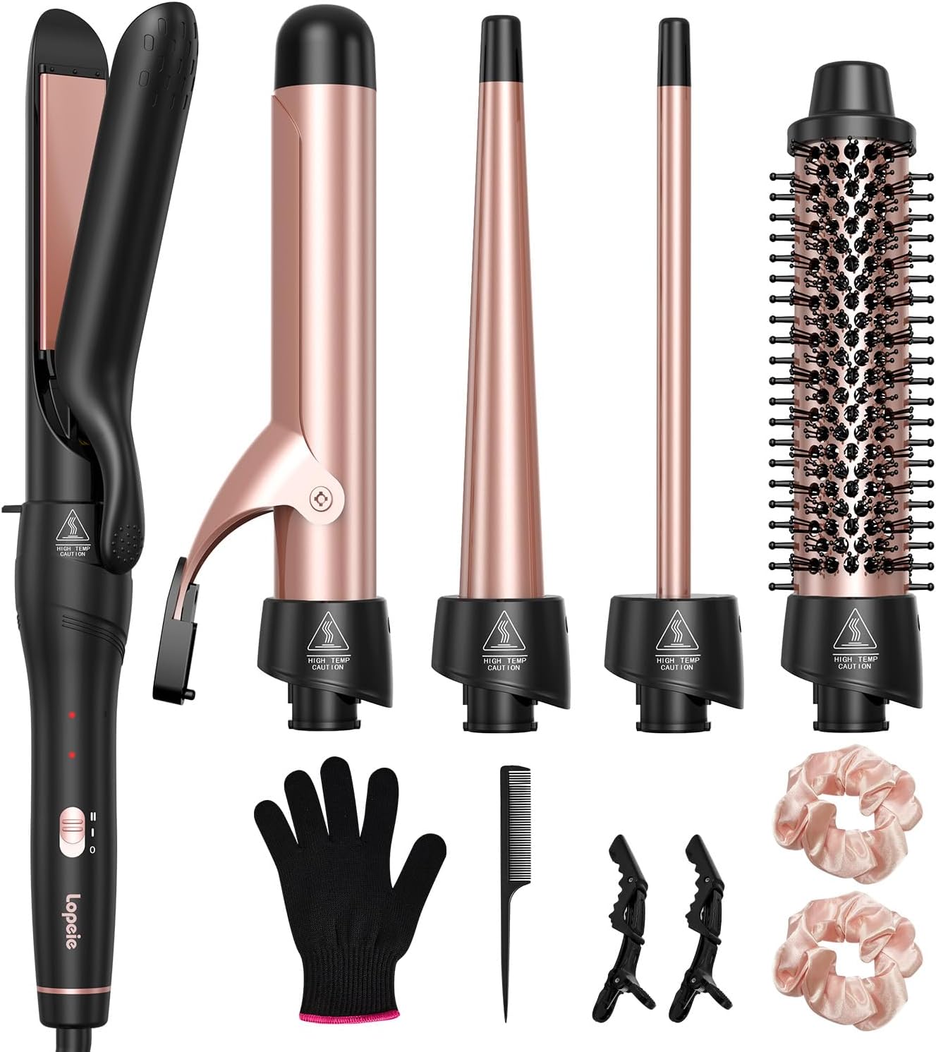 5-in-1 Interchangeable Curling Iron Set