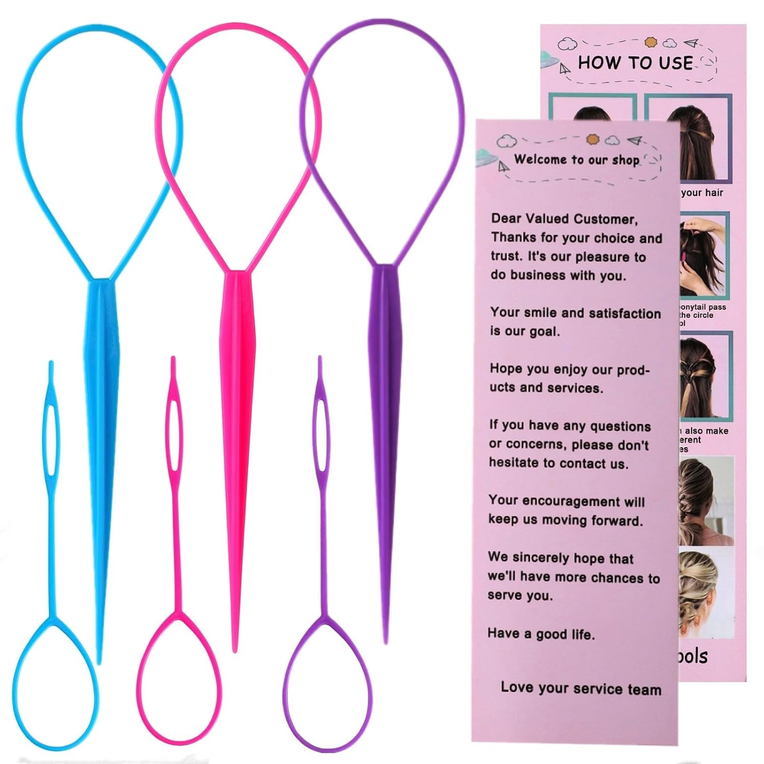 6-piece Hair Loop Styling Tools