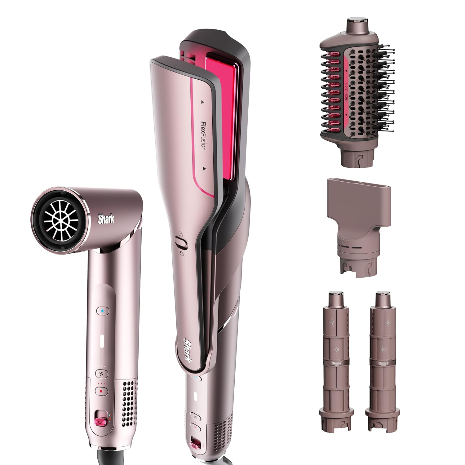 Blush Ceramic Air Styler with Multiple Attachments